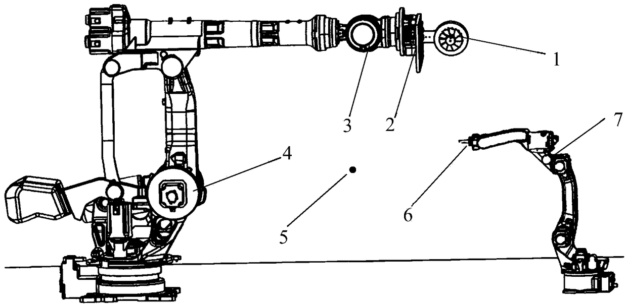 Impeller high-inclination-angle laser oblique impact laser beam space energy distribution compensation method