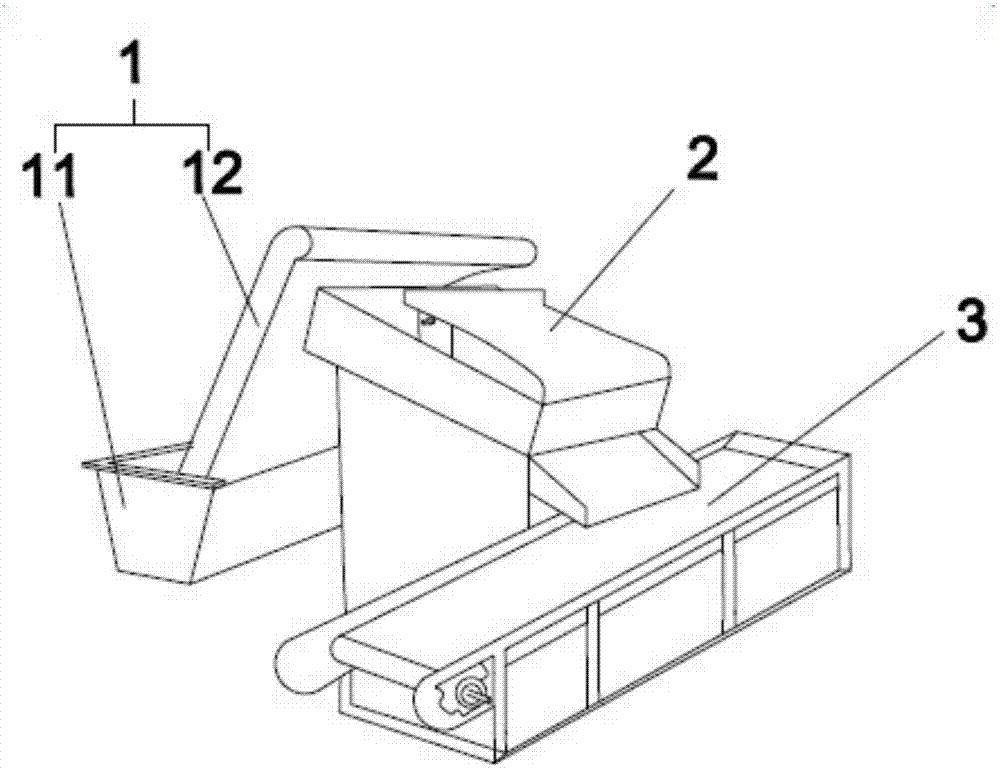 Automatic shrimp shelling device capable of separating and collecting shrimp shells and shrimp meat