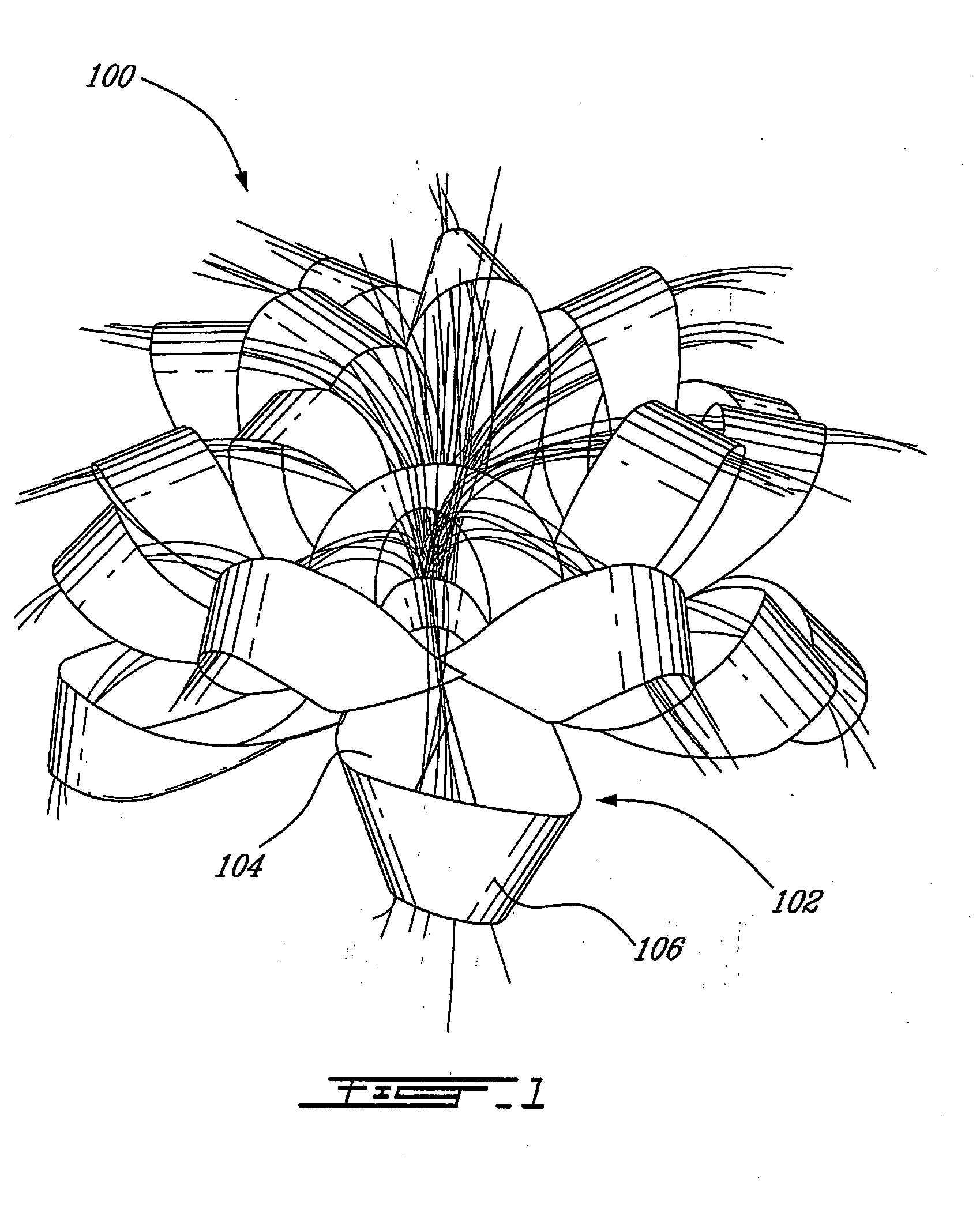 Decorations with optic fibers