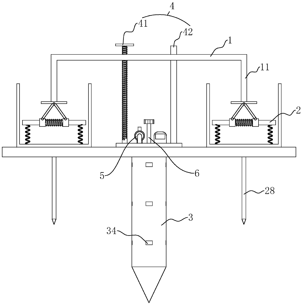 Anti-mixing seismic isolation type building foundation gas sample collector