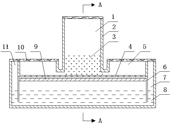 Plant and AM (arbuscular mycorrhiza) fungus symbiotic bidirectional cultivating box