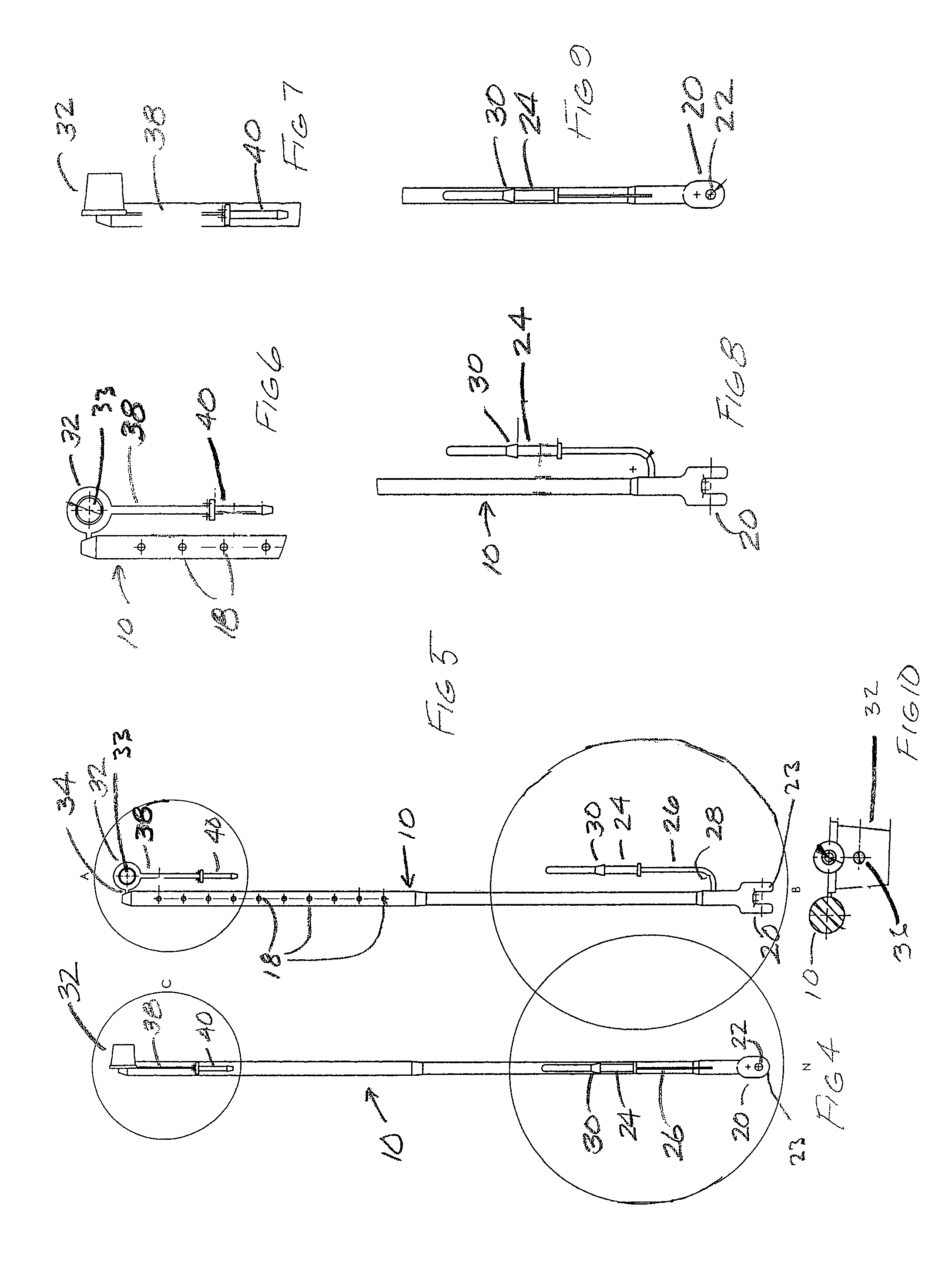 Air brake hose support