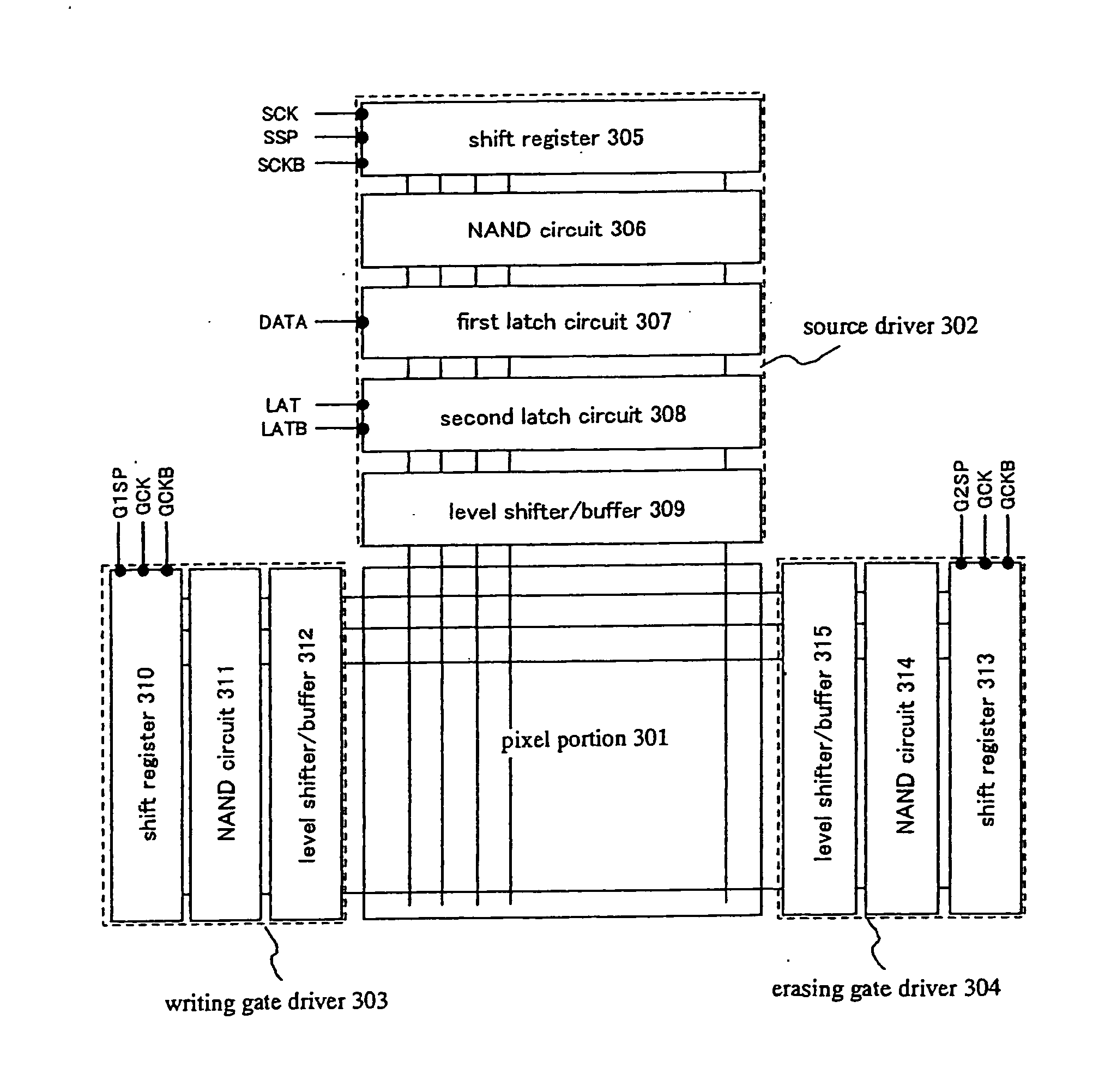 Semiconductor circuit, display device, electronic apparatus