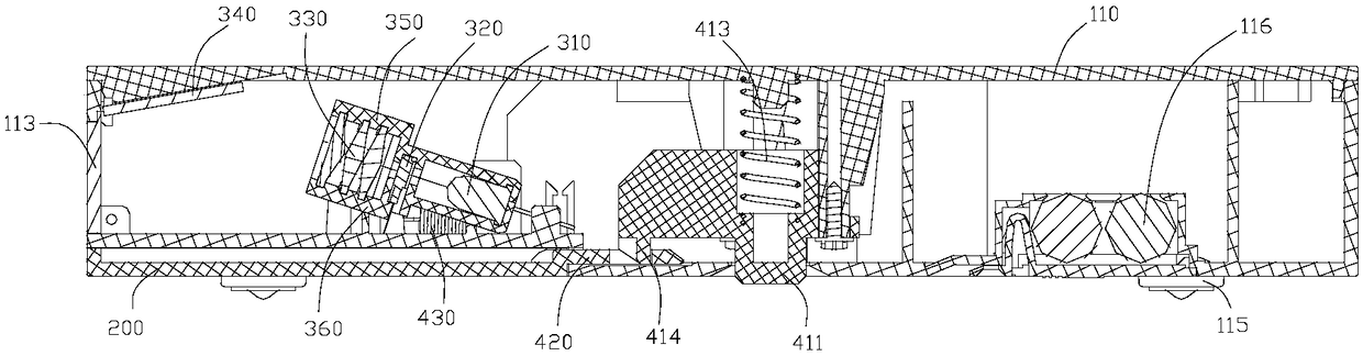 Display structure of electronic scale and projection electronic scale with drawer type receiving panel