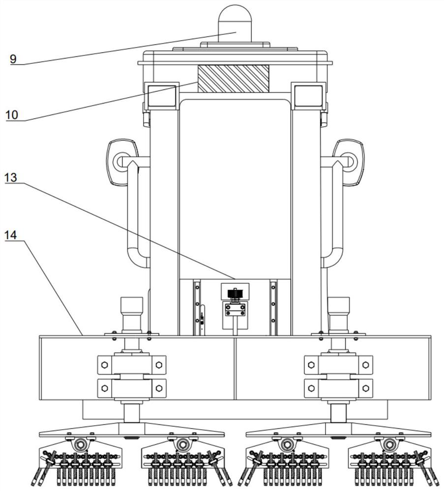 Road-friendly unmanned electric thin ice removing vehicle