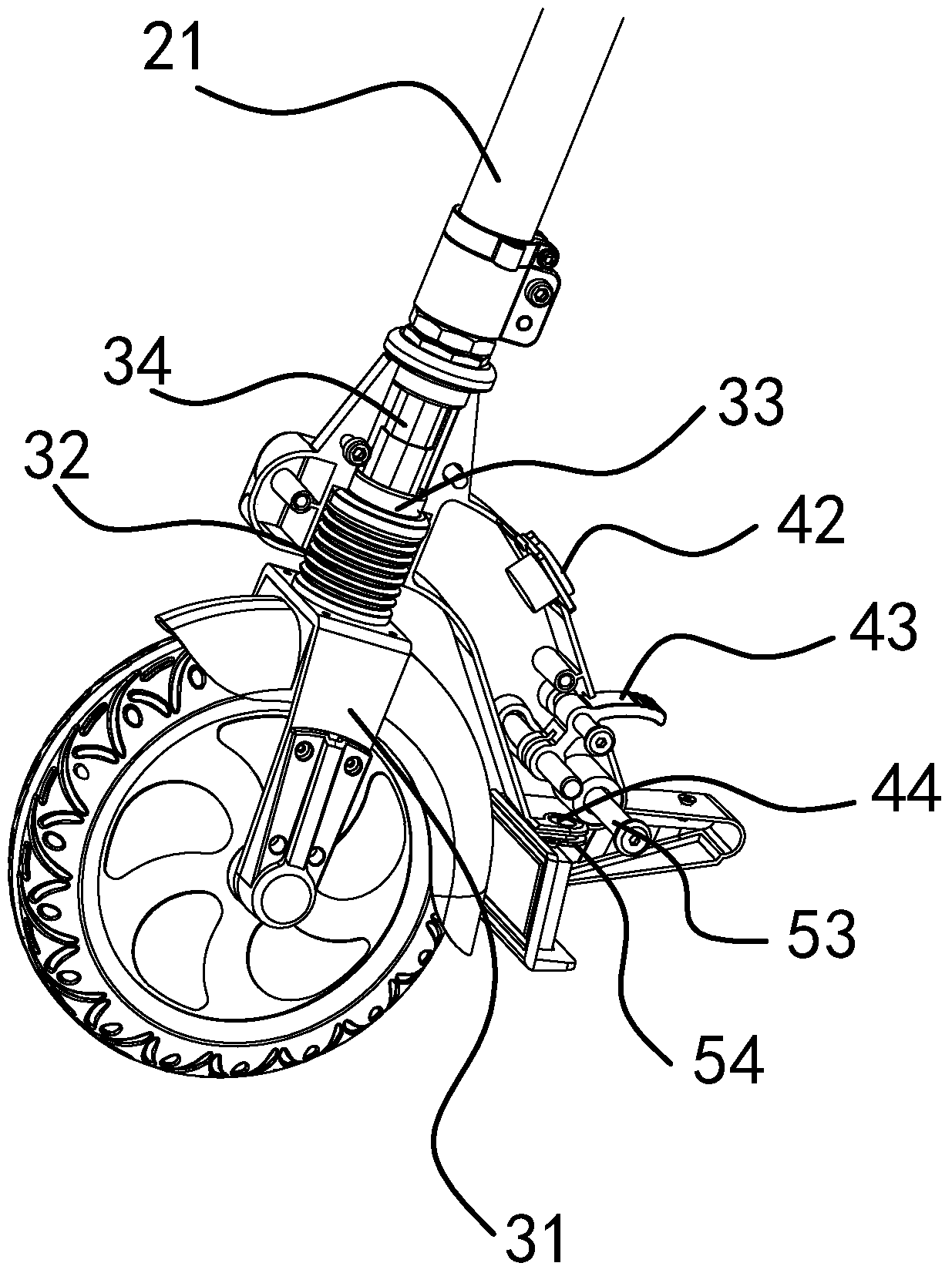 An electric scooter