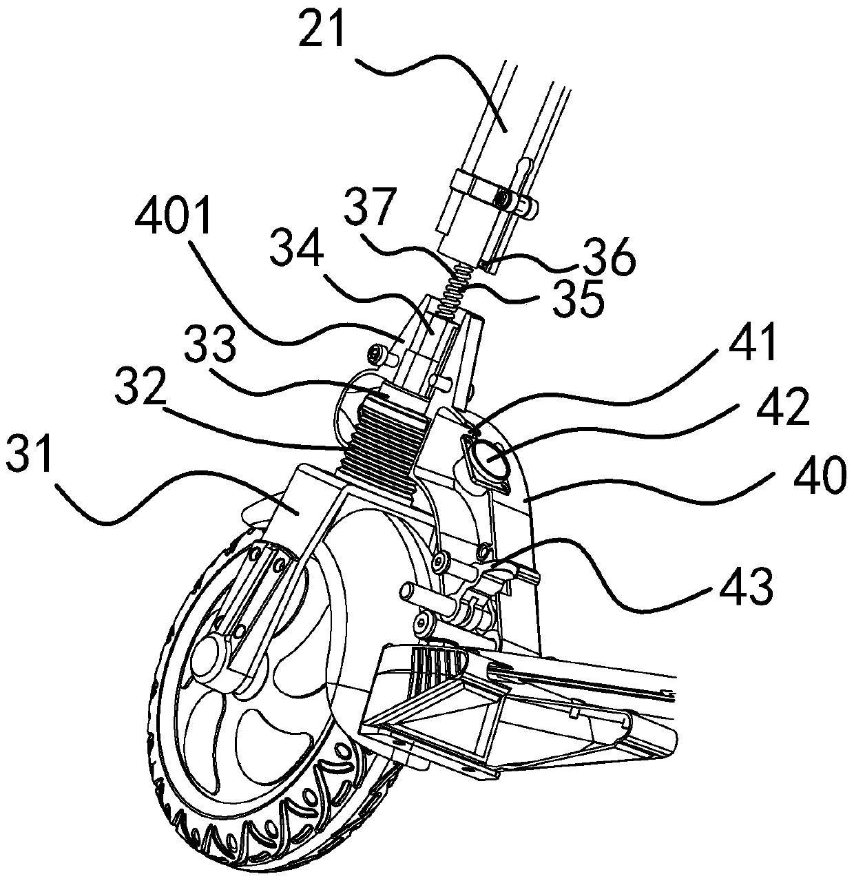 An electric scooter