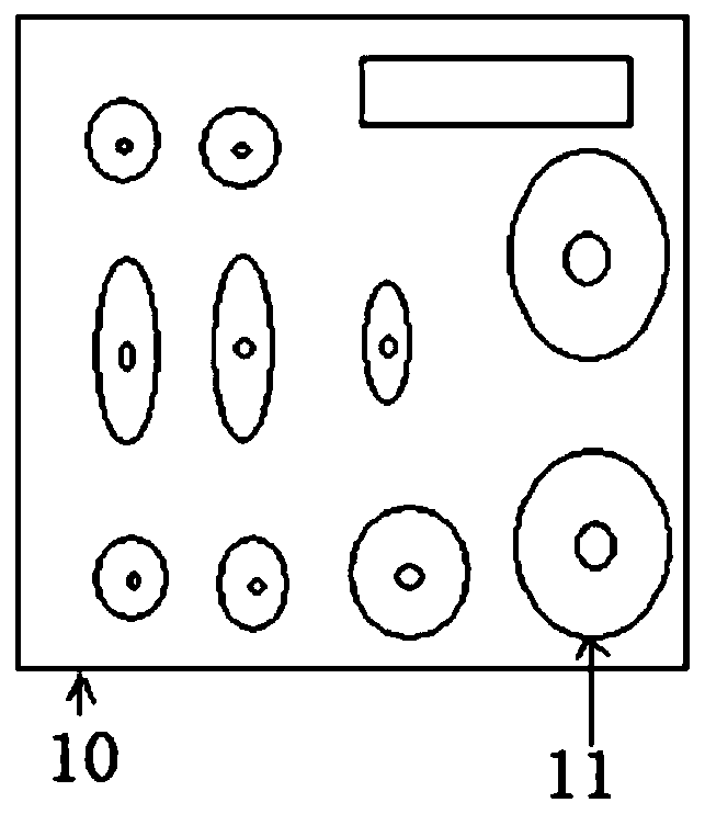 Gas landmark decomposition product quickly detecting device and method of SF6 equipment after failure