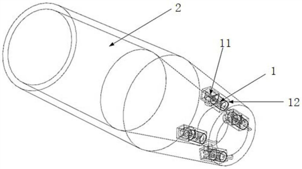 Aircraft tail jet flow infrared suppression device and method based on synthetic jet flow