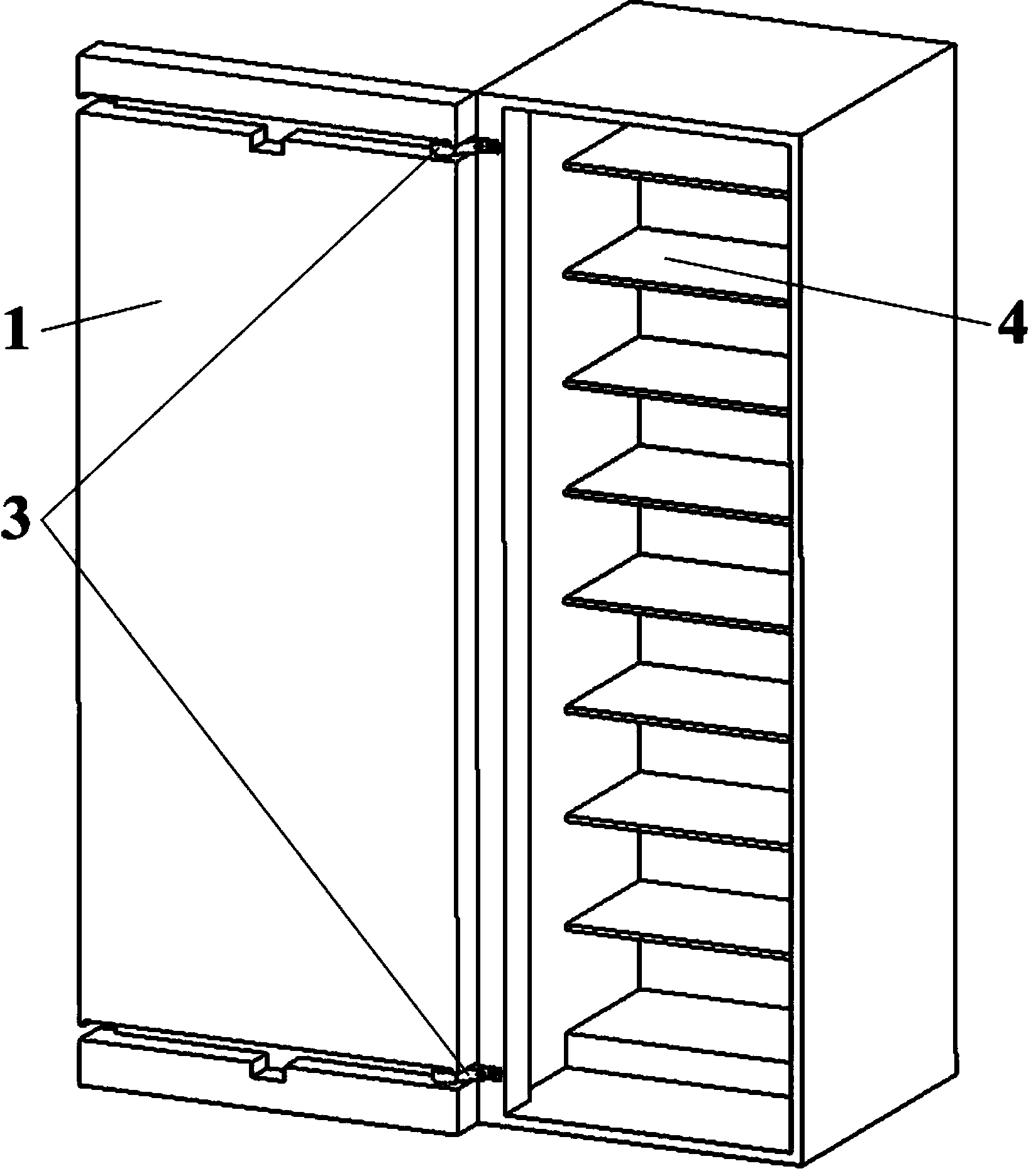 Door device for self-help service station