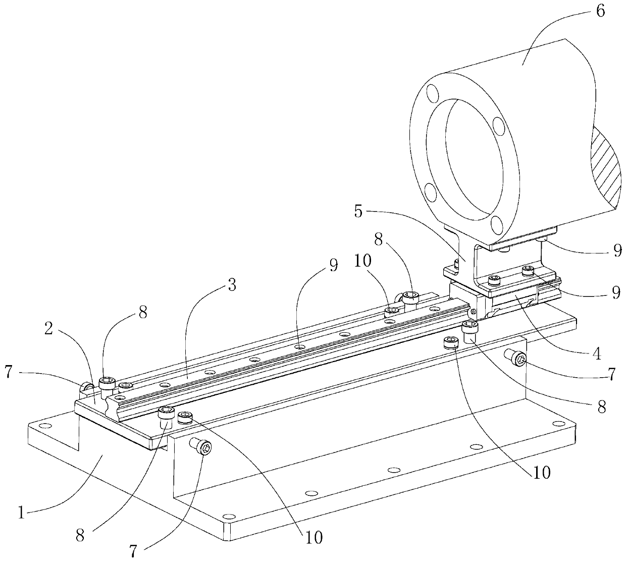 Hydraulic oil cylinder piston rod adjusting device