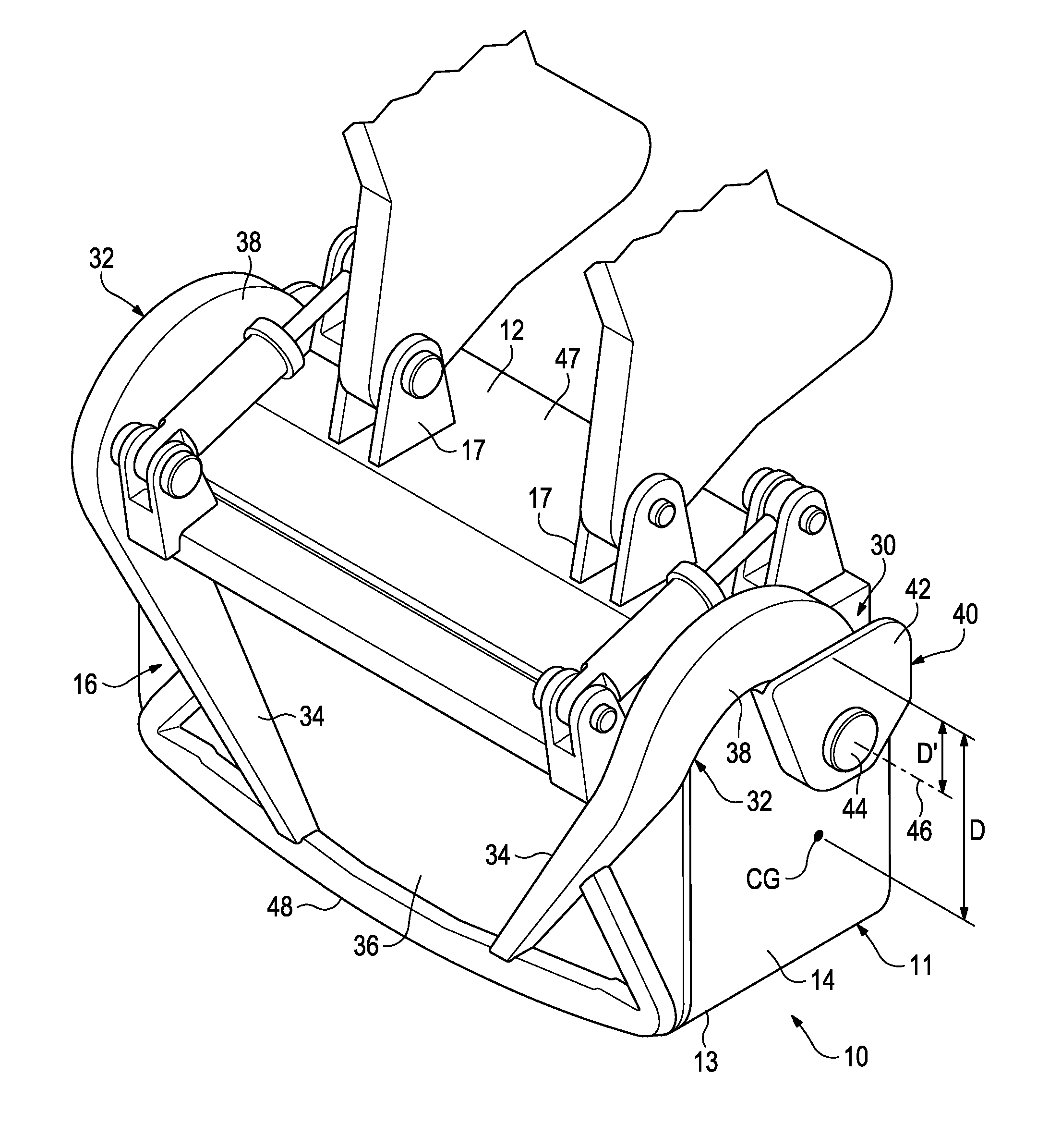 Bucket For Cable Shovel