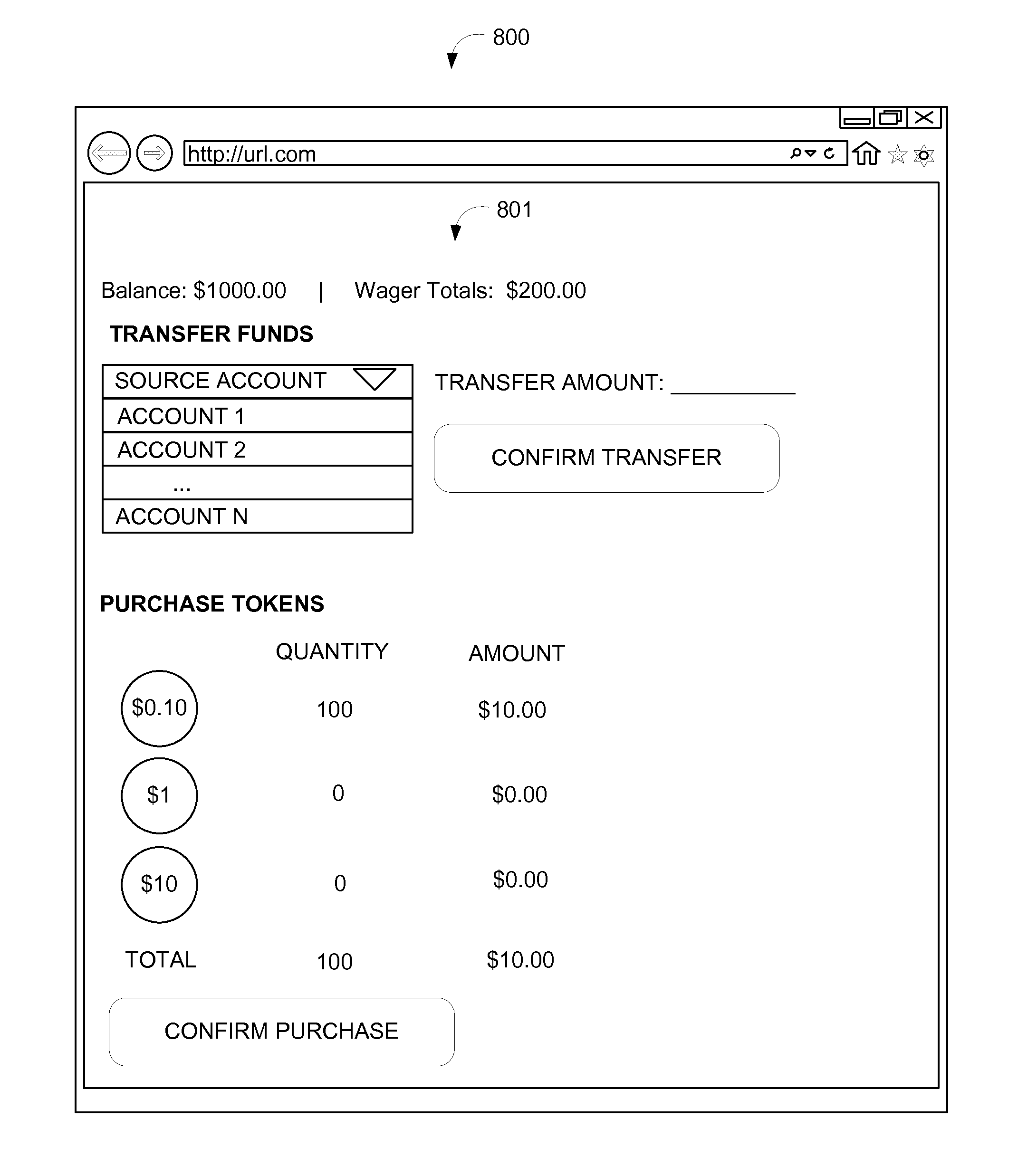 System and method of revealing sponsored and other items through mock reveals