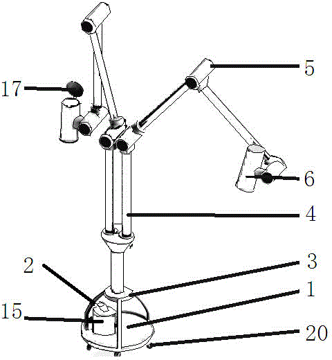 Smokeless and constant-temperature control method and device for moxibustion