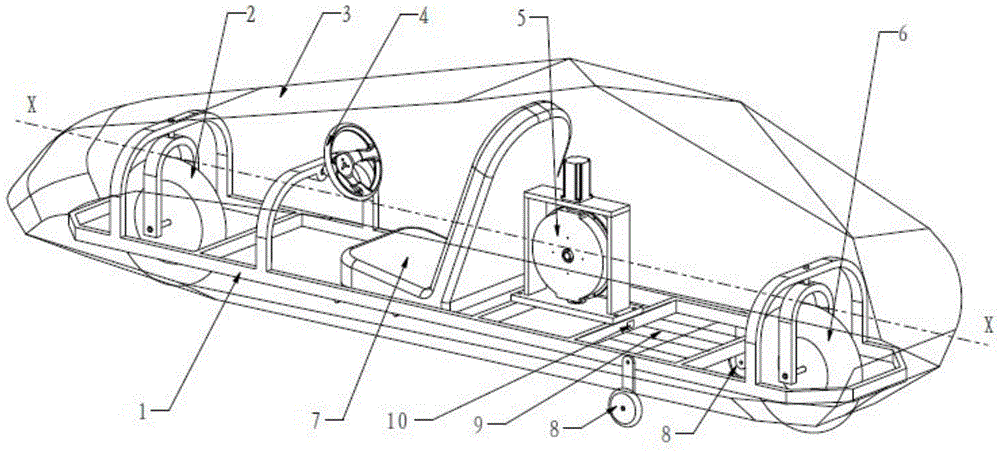 Electric two-wheel automobile