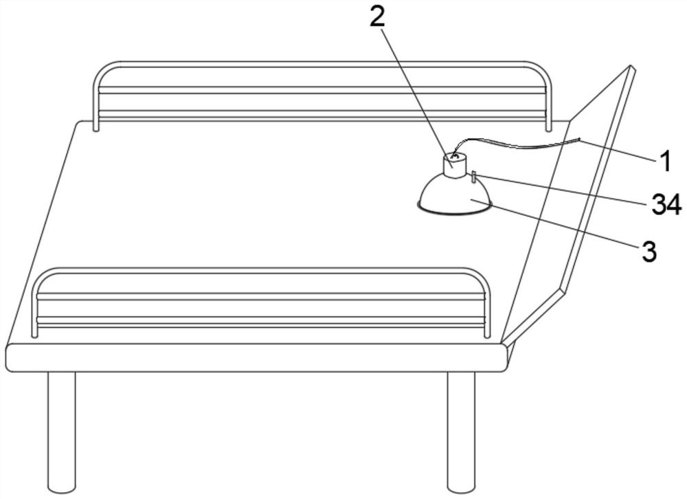 Electric acupuncture apparatus for treating cerebral hemorrhage secondary nerve injury