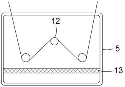 A hook and loop semi-finished product dyeing and drying device