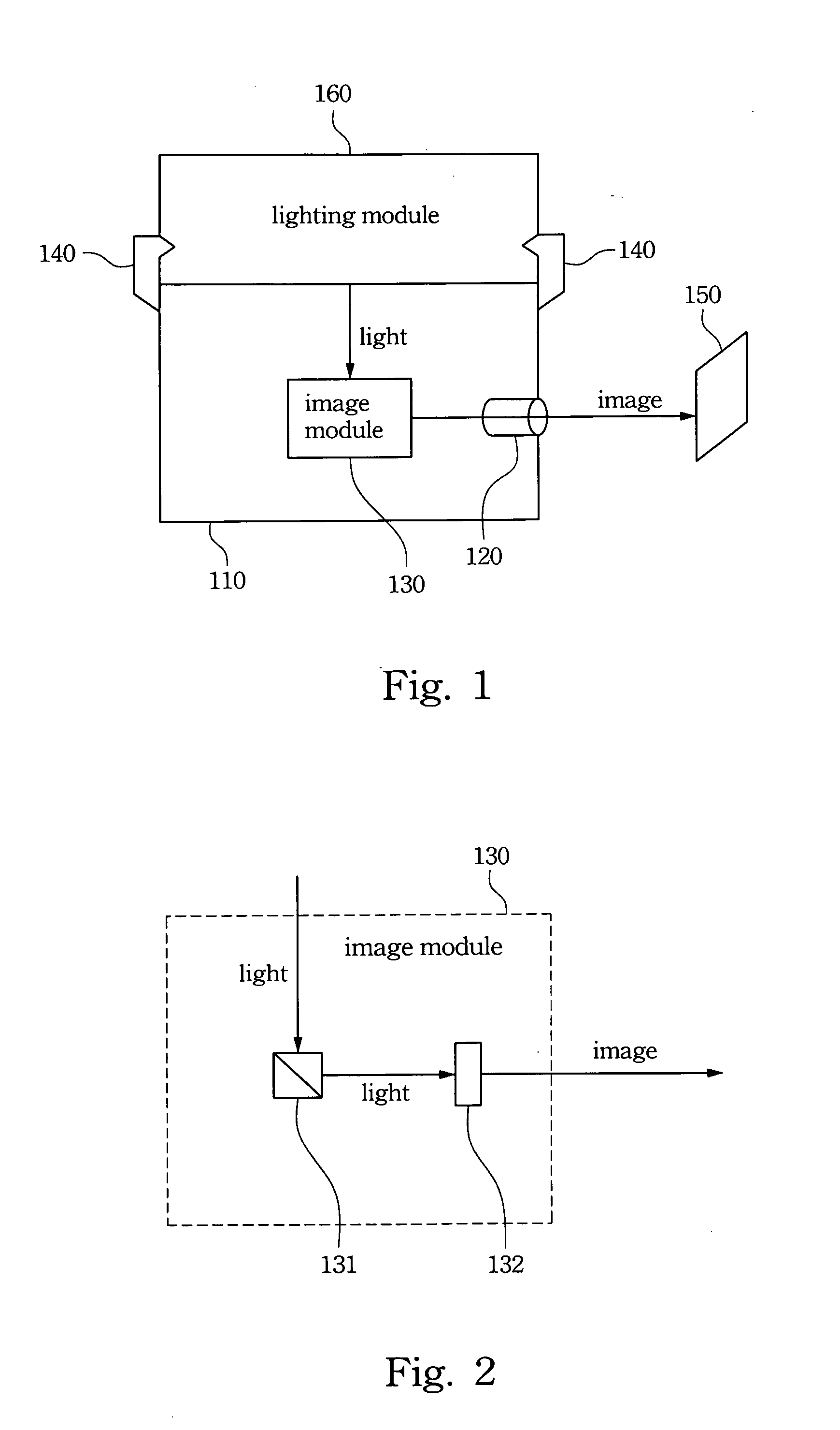 Modulized micro projection device