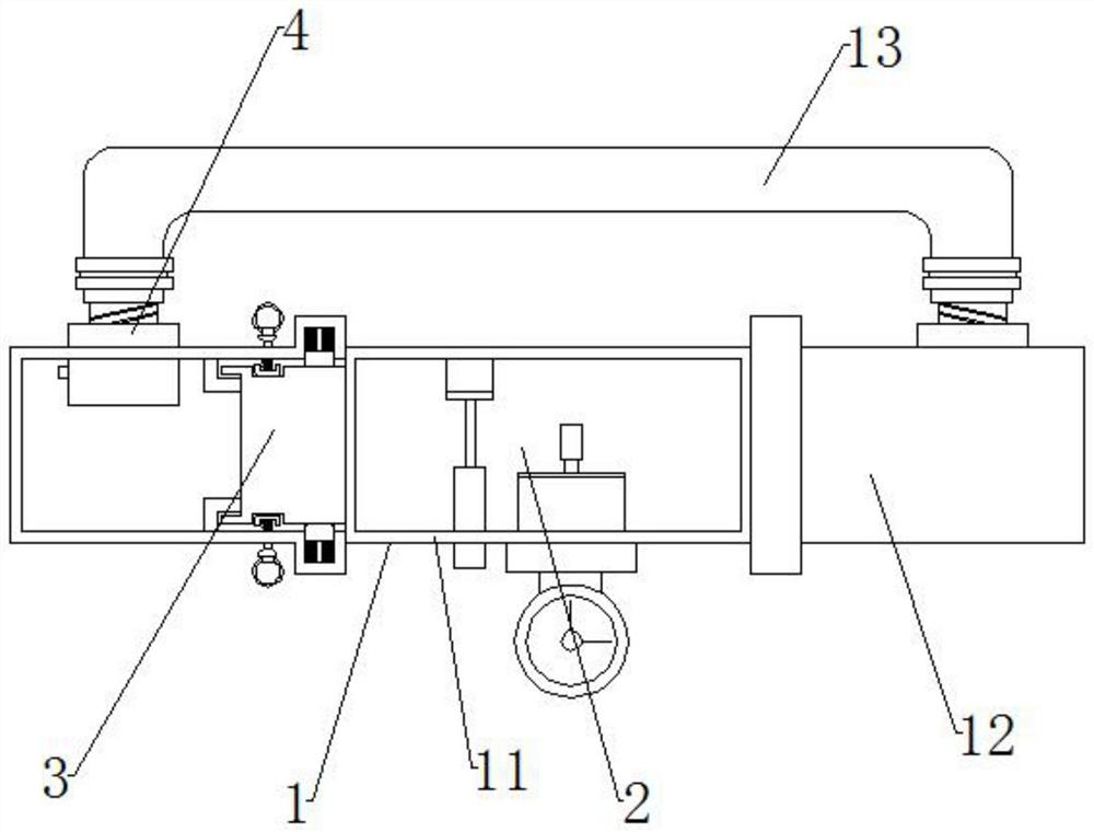 Gas leakage detection device for natural gas pipeline transportation