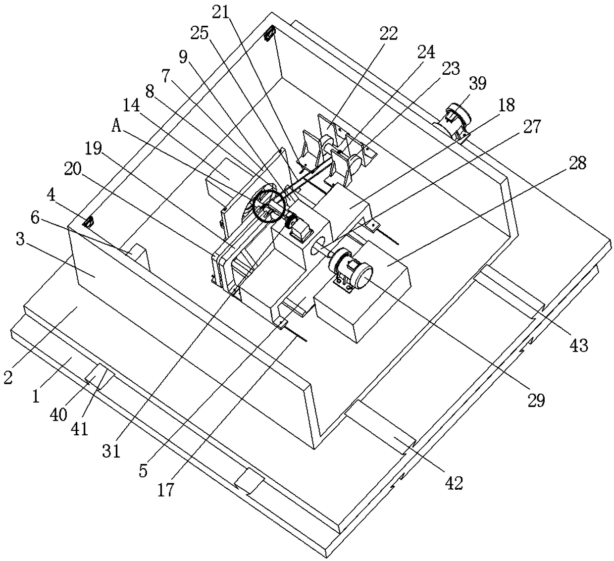 Loading device for reliability test of servo motor and using method of loading device