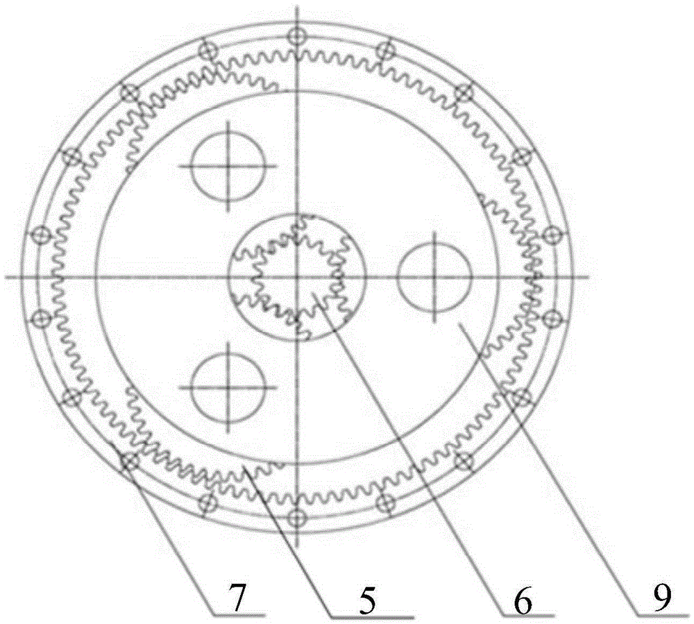 Wheel side driving device for straddle type monorail vehicle