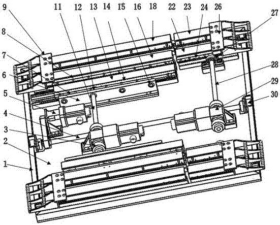 Left and right parallel push-up car horizontal intelligent carrier