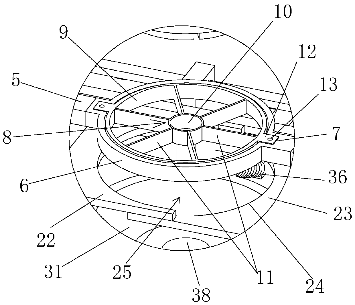 Onion cutting device