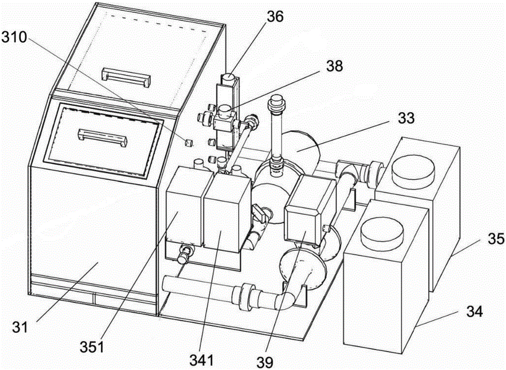 Bottom-air-return waste gas purifying ventilation hood and control method thereof