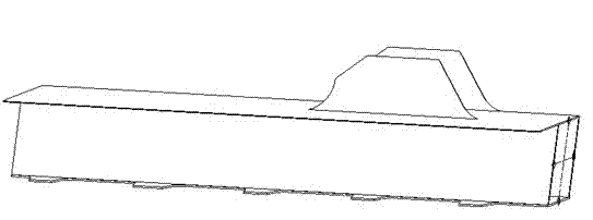 Parallelogram cross-section whole node rod piece lineation drilling technique