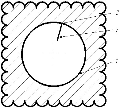 Numerical control cutting method for preventing inner hole notch of thick plate part