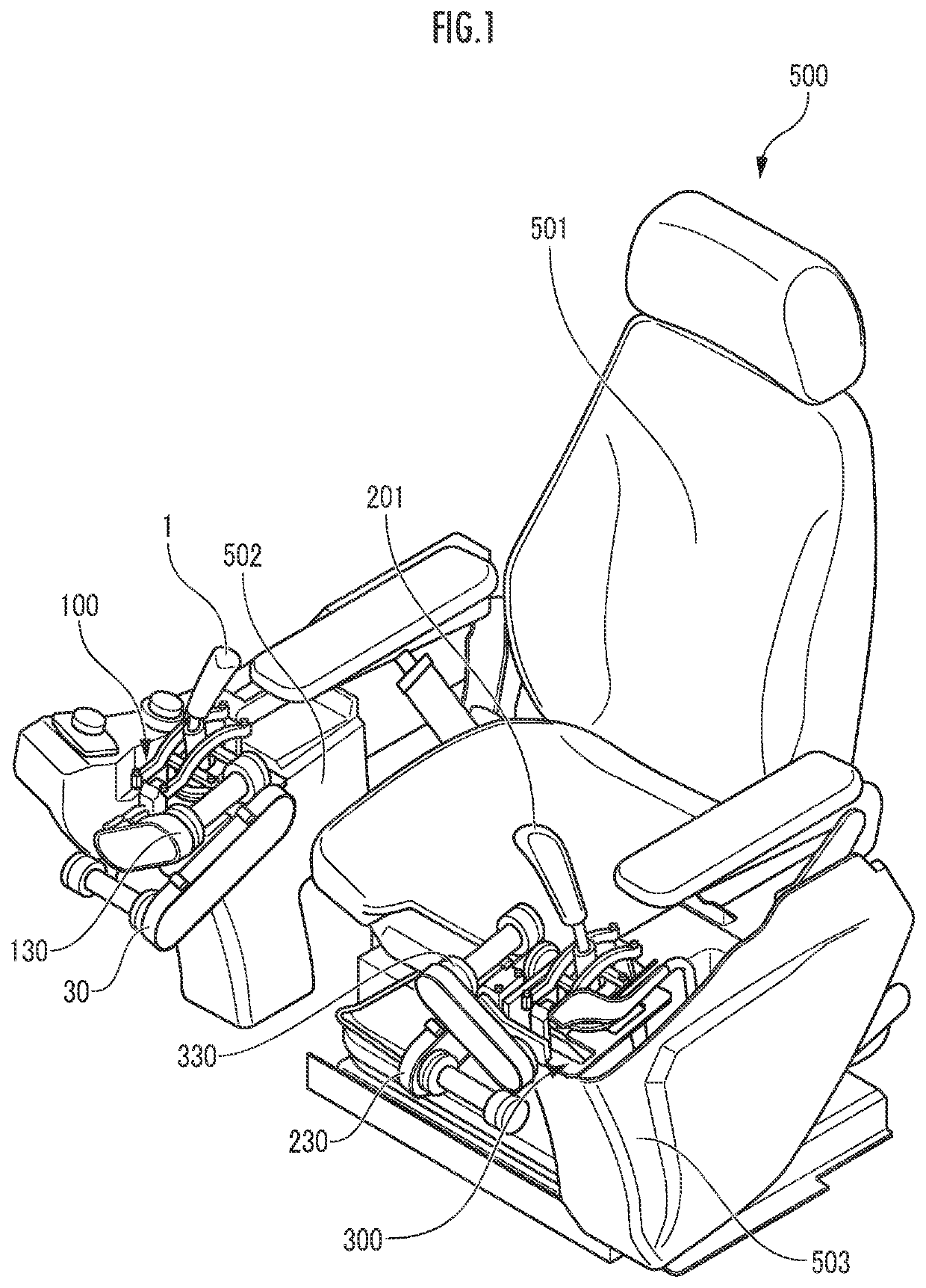 Remote driving device and operation mechanism for work machine