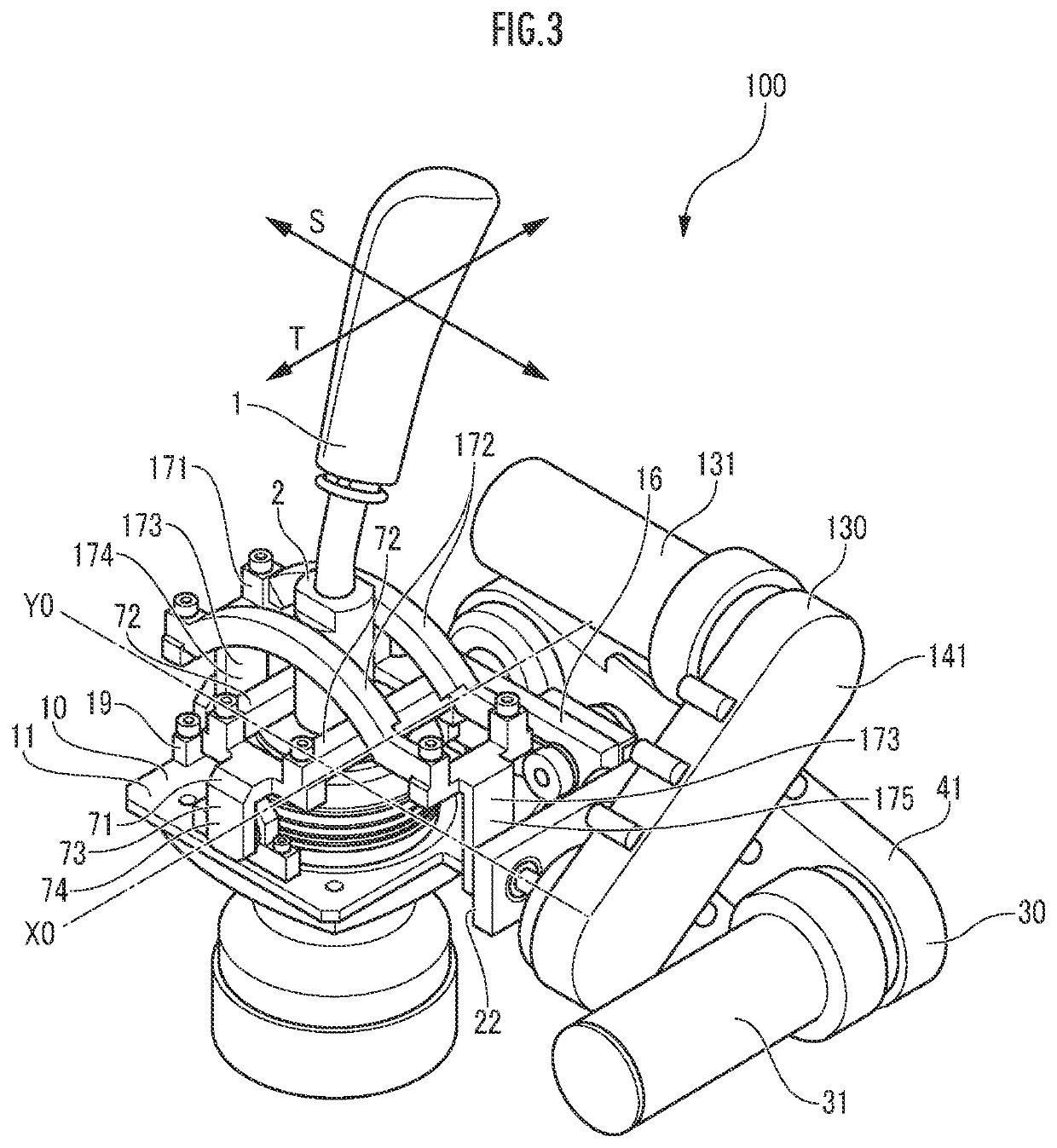 Remote driving device and operation mechanism for work machine