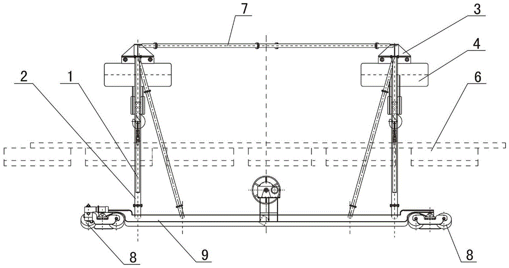 Trackless door operator applied in round hole