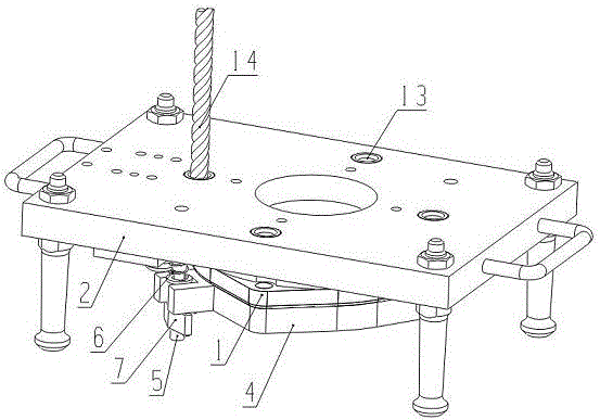 Plug cover drilling fixture