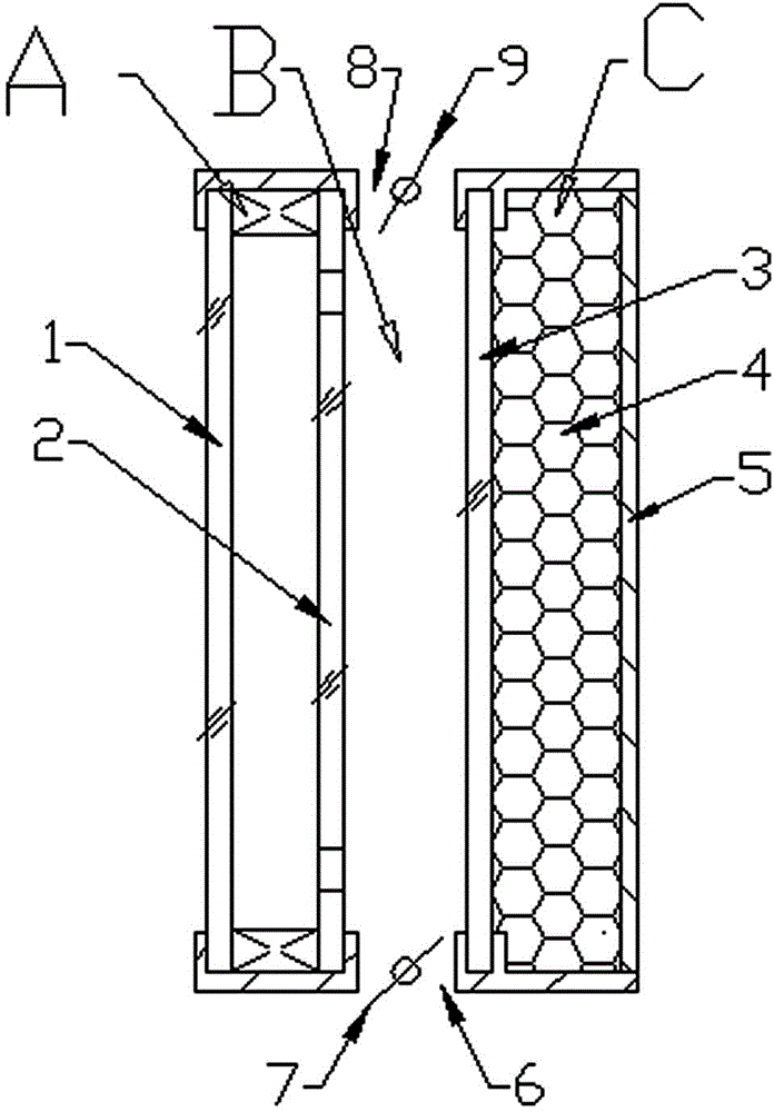 Efficient temperature control solar thermal utilization building curtain wall component