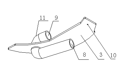 Partition board and inner insertion tube structure of air suction silencer for compressor