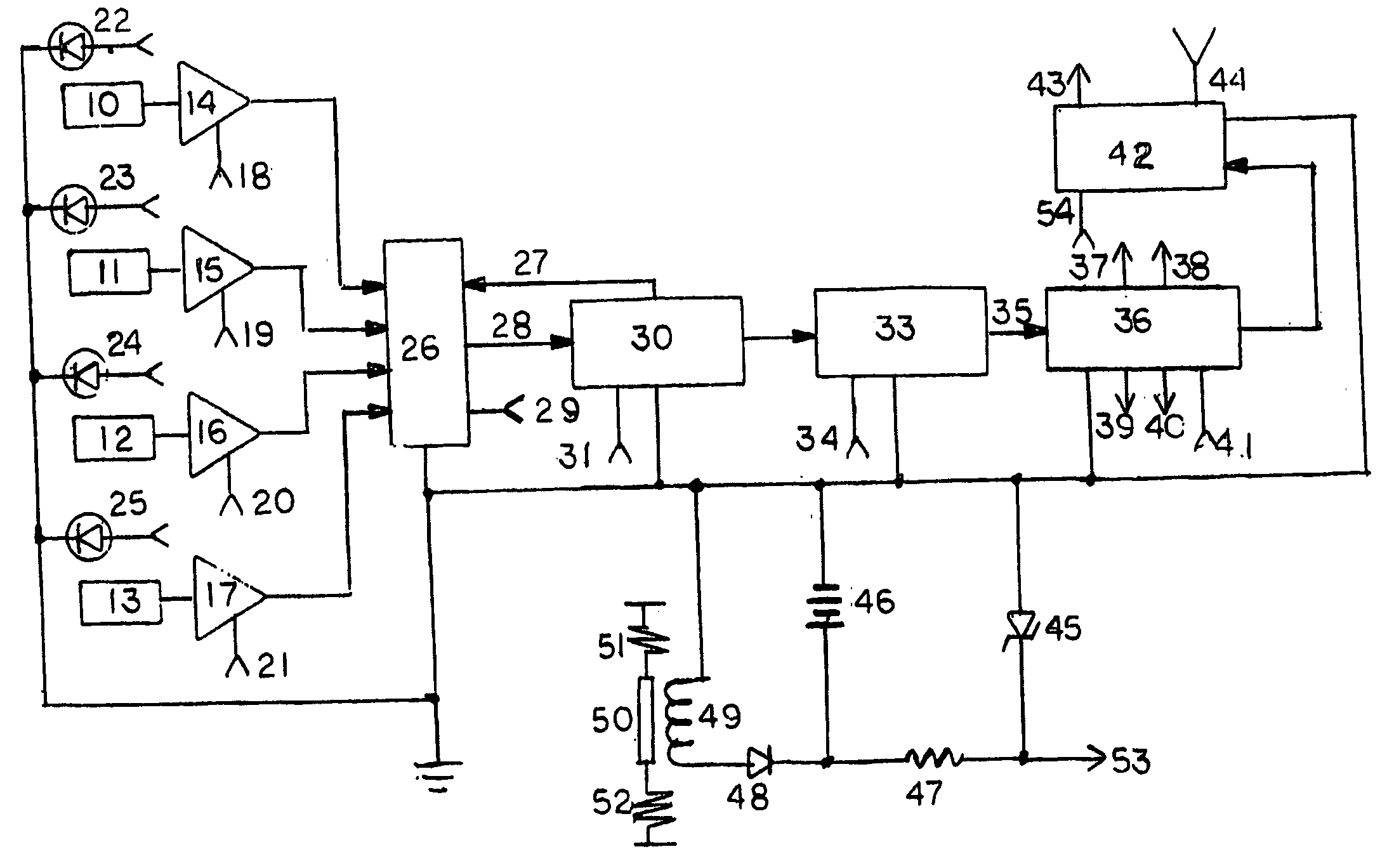 System for monitoring the temperature of wheel bearings in railroad cars