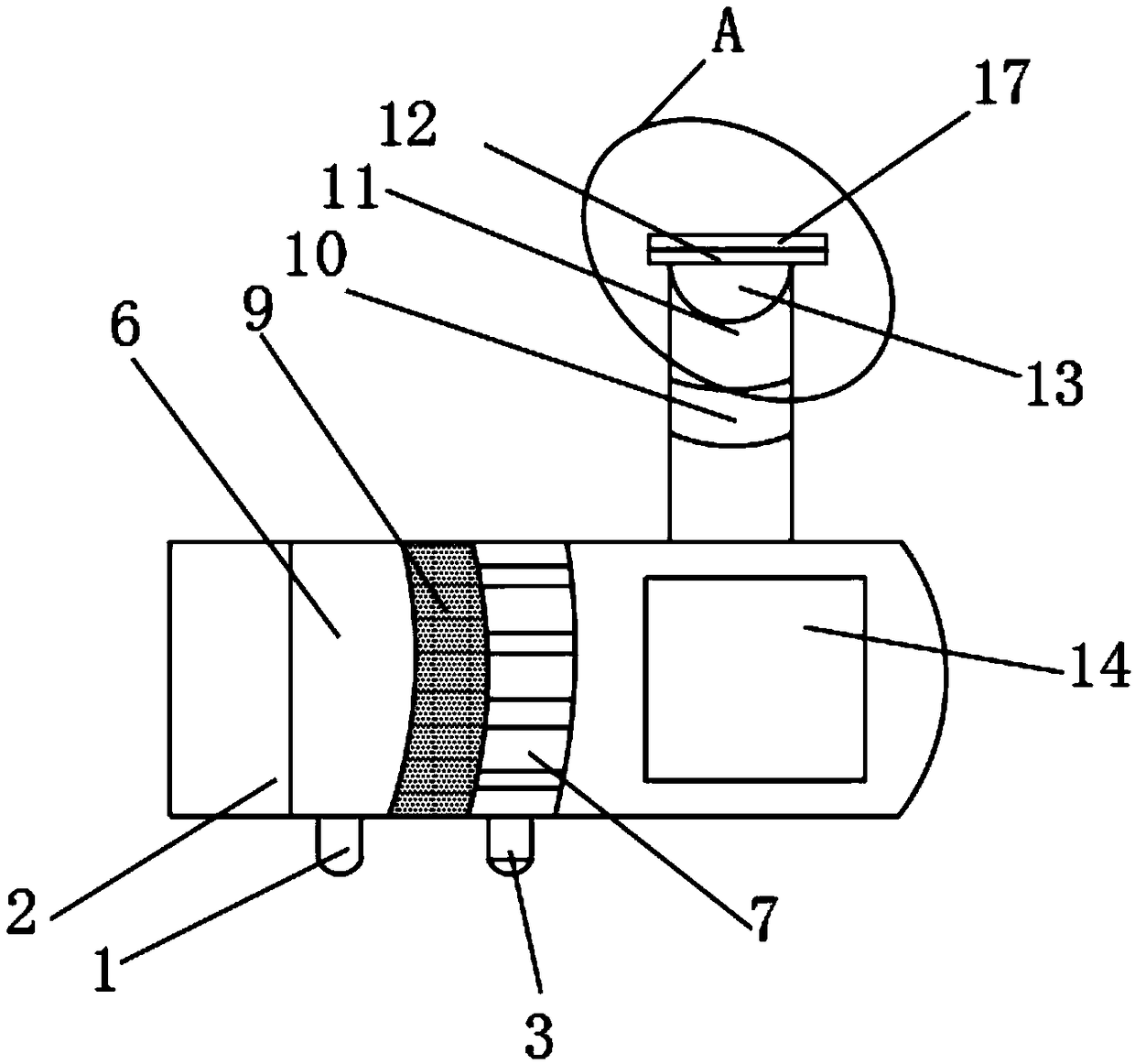 Household smoke detection camera device with favorable induction performance