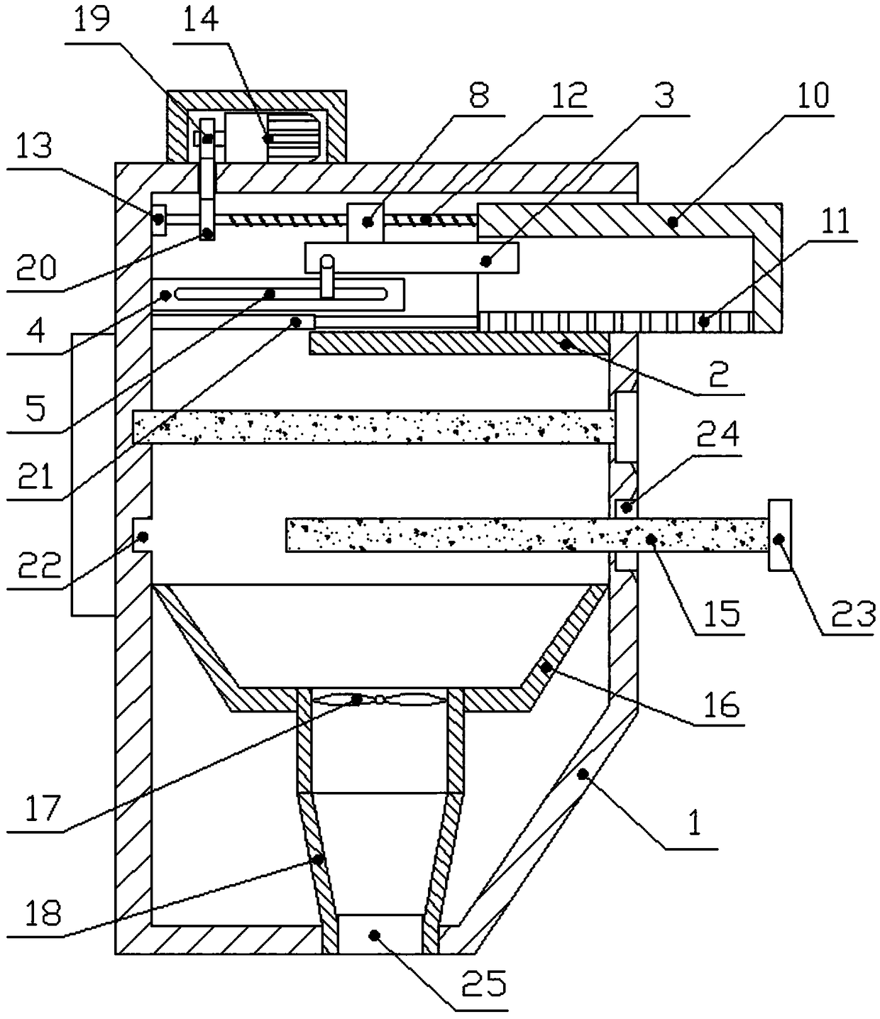 Wall hanging type toilet deodorization device