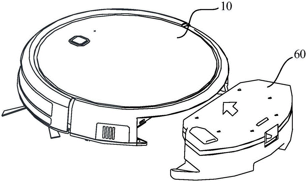 Interchangeable water tank assembly and domestic back-suction type dust collector