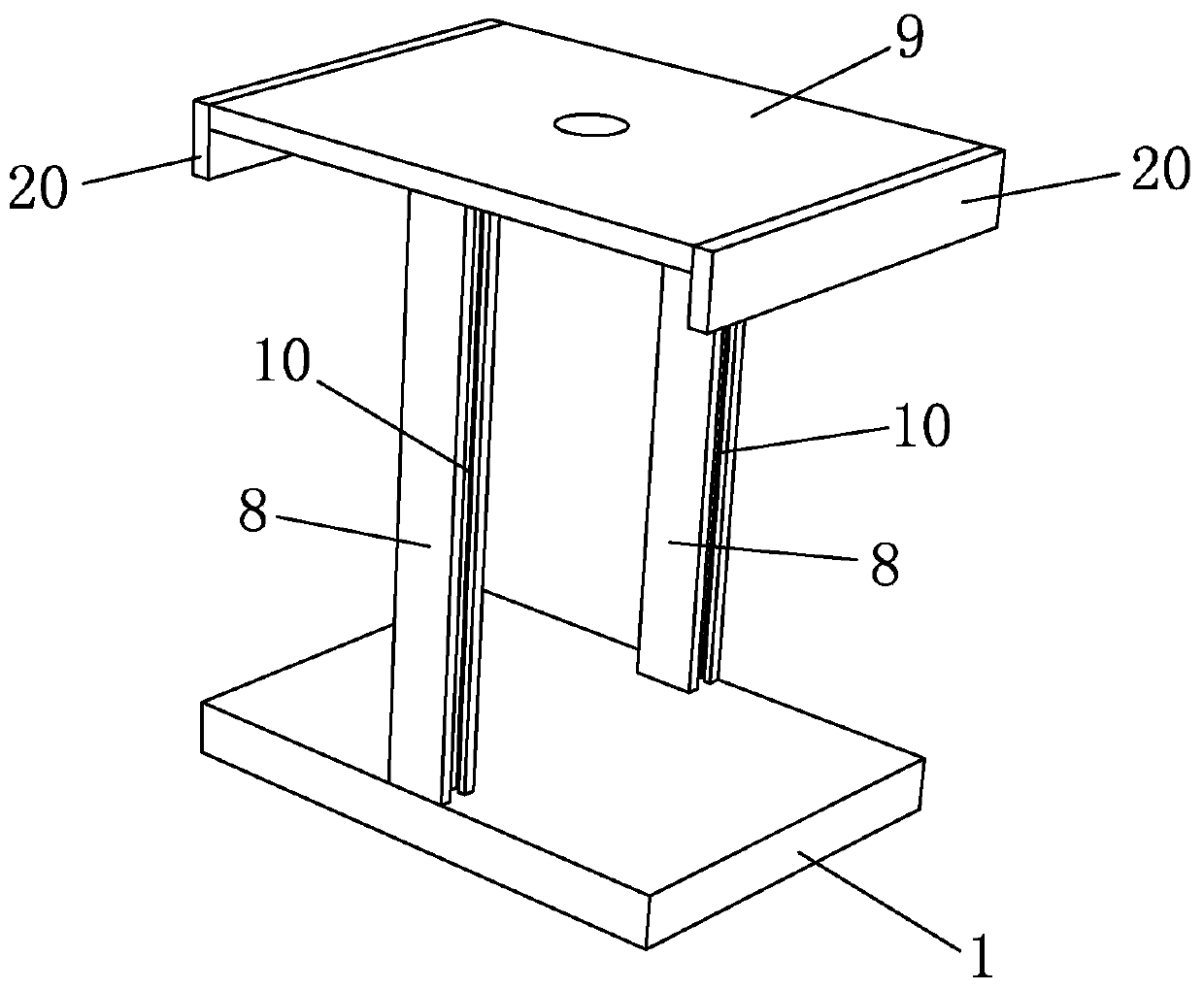 Leachate collection device and construction method for ecological restoration of sanitary landfill