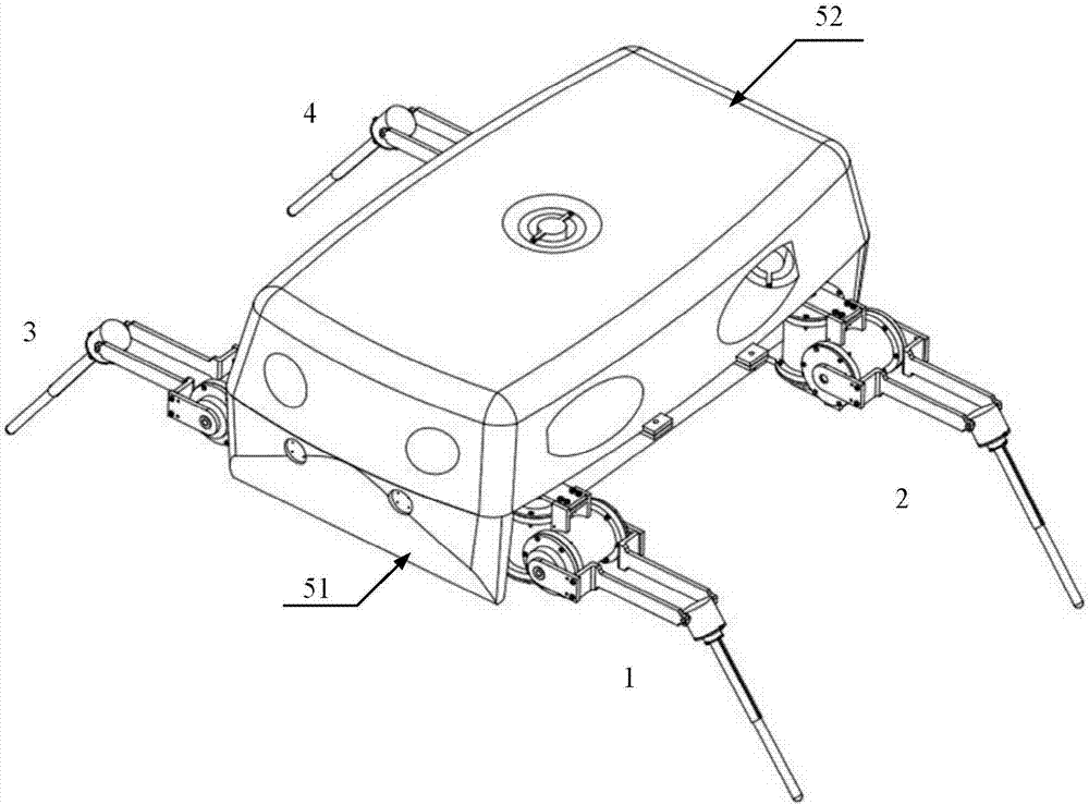 Underwater crawling and swimming type robot and working method thereof