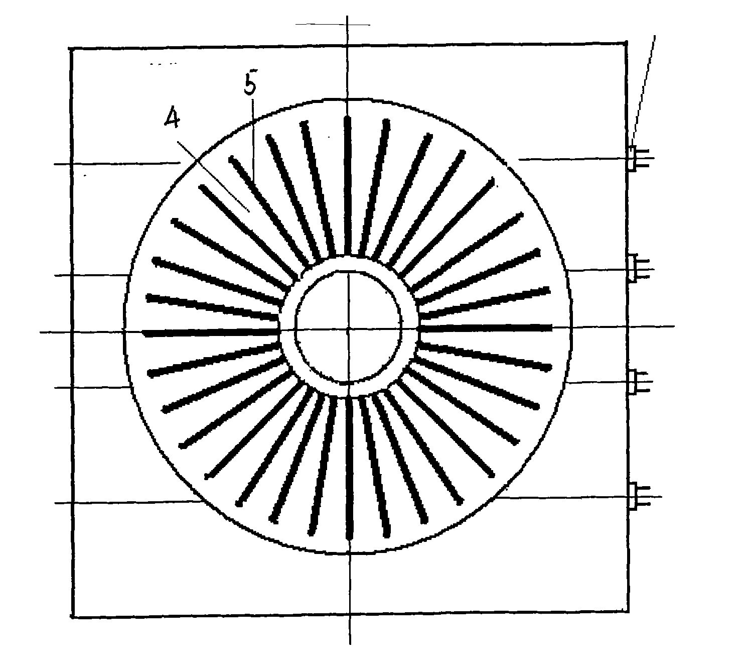 Production technology for casting brake disk air channel with pre-coated sand core method