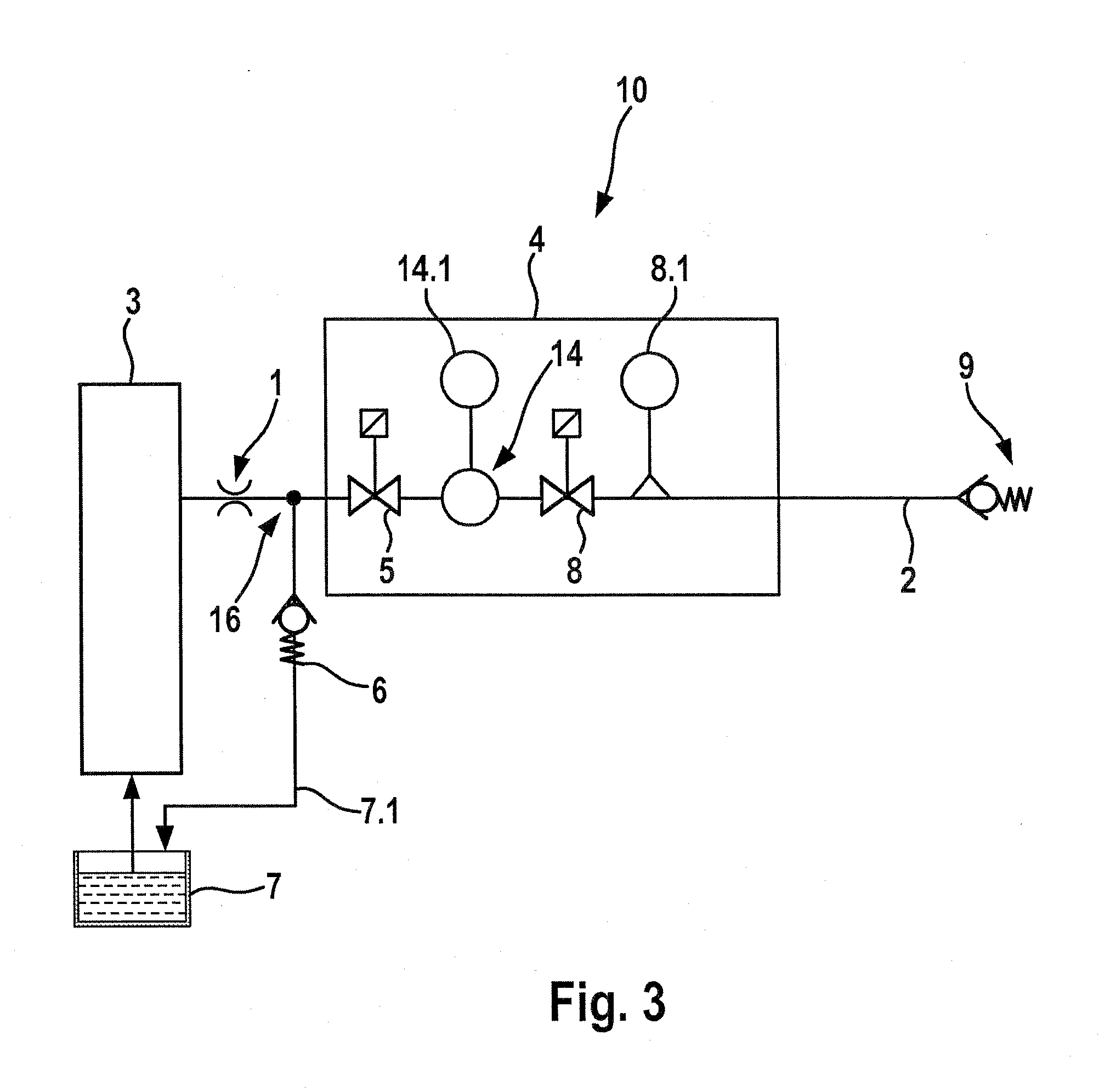 Device for the metered addition of fuel