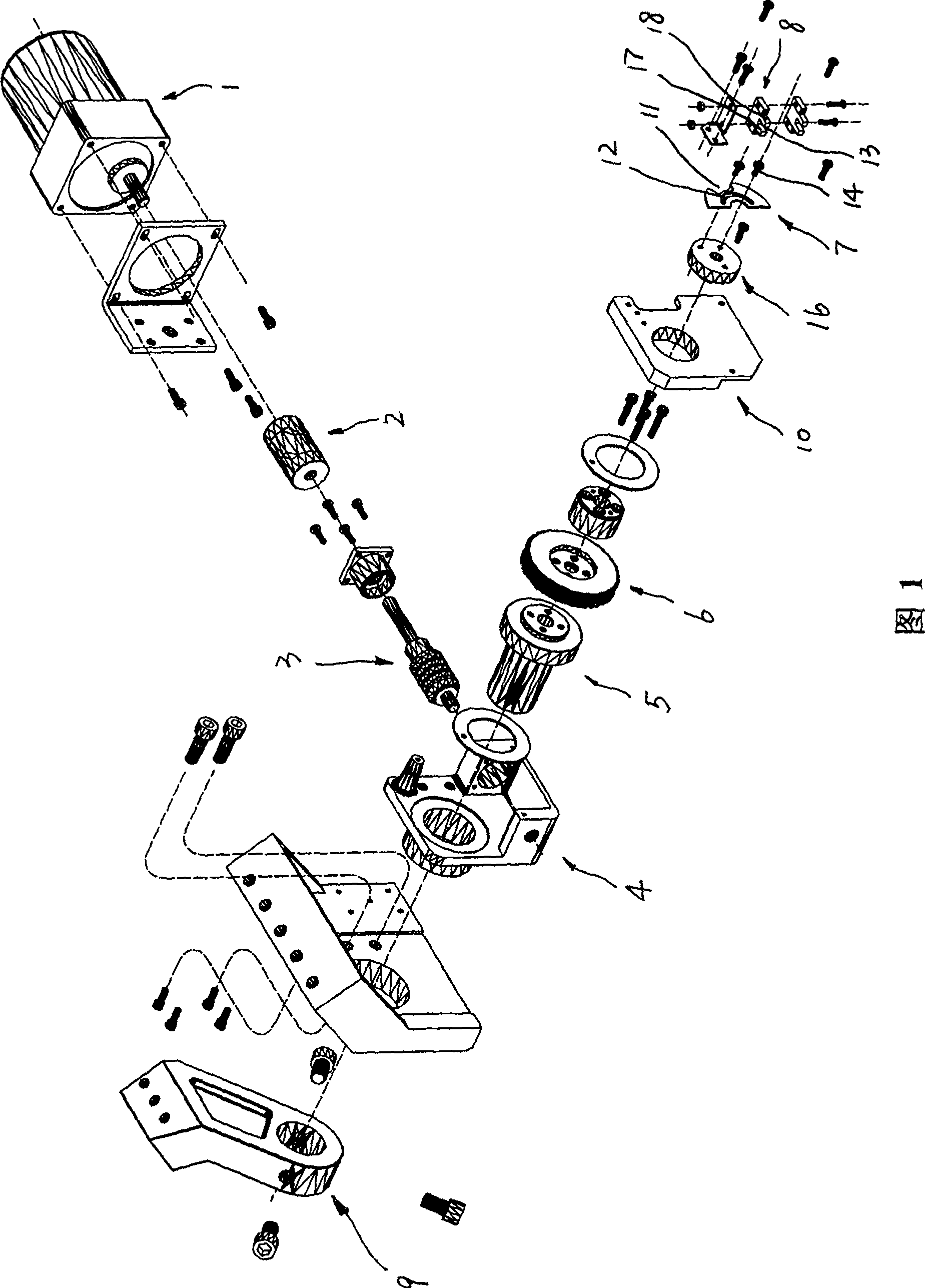 Electric leg-separating mechanism