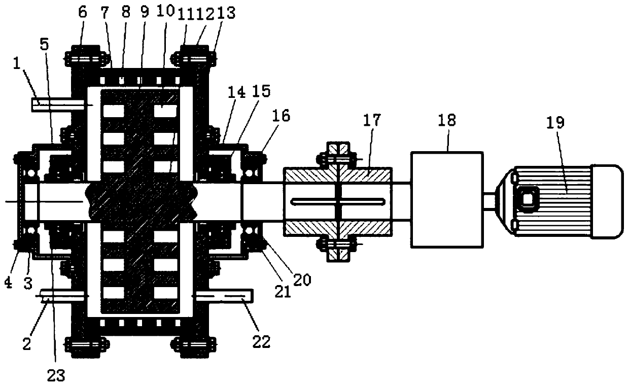 Hydrodynamic cavitation device for treatment of domestic sewage