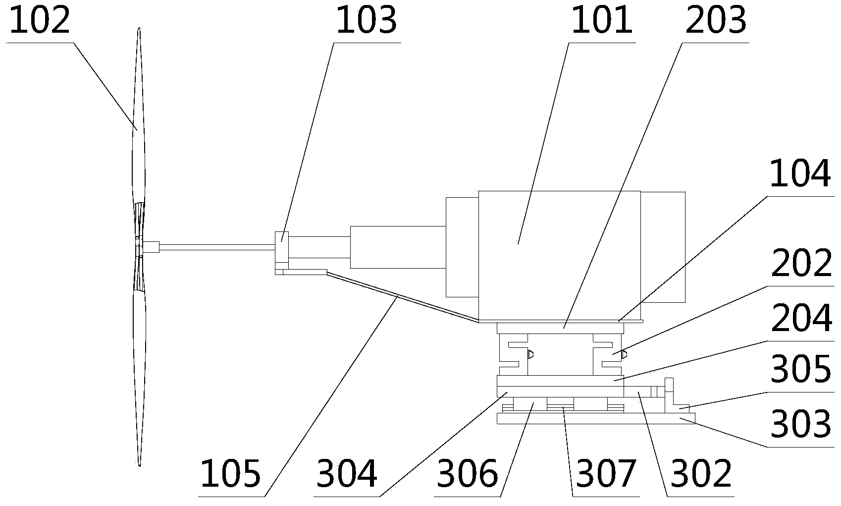 Combined type propeller thrust torque measurement device