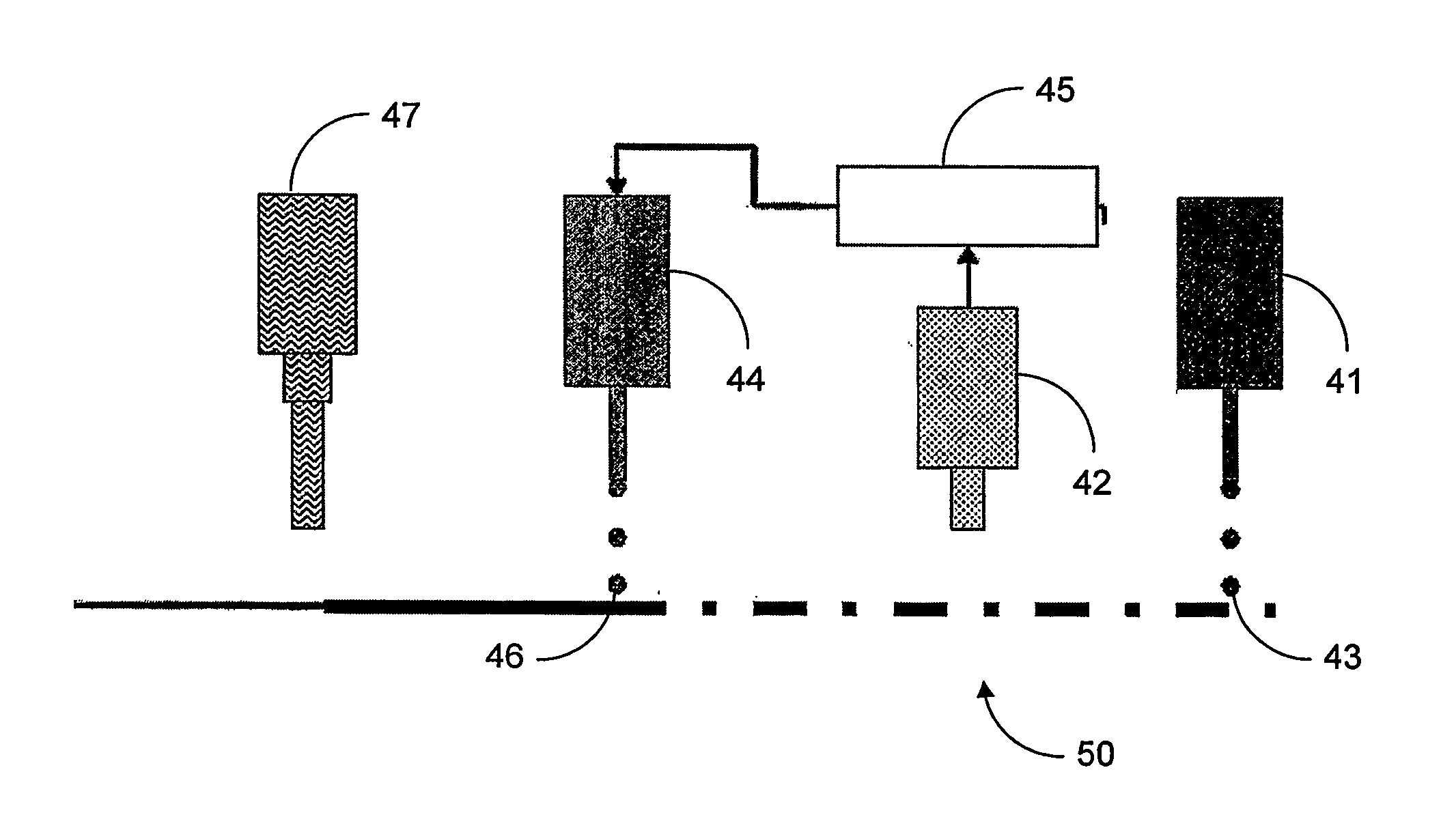 Method and system for creating fine lines using ink jet technology