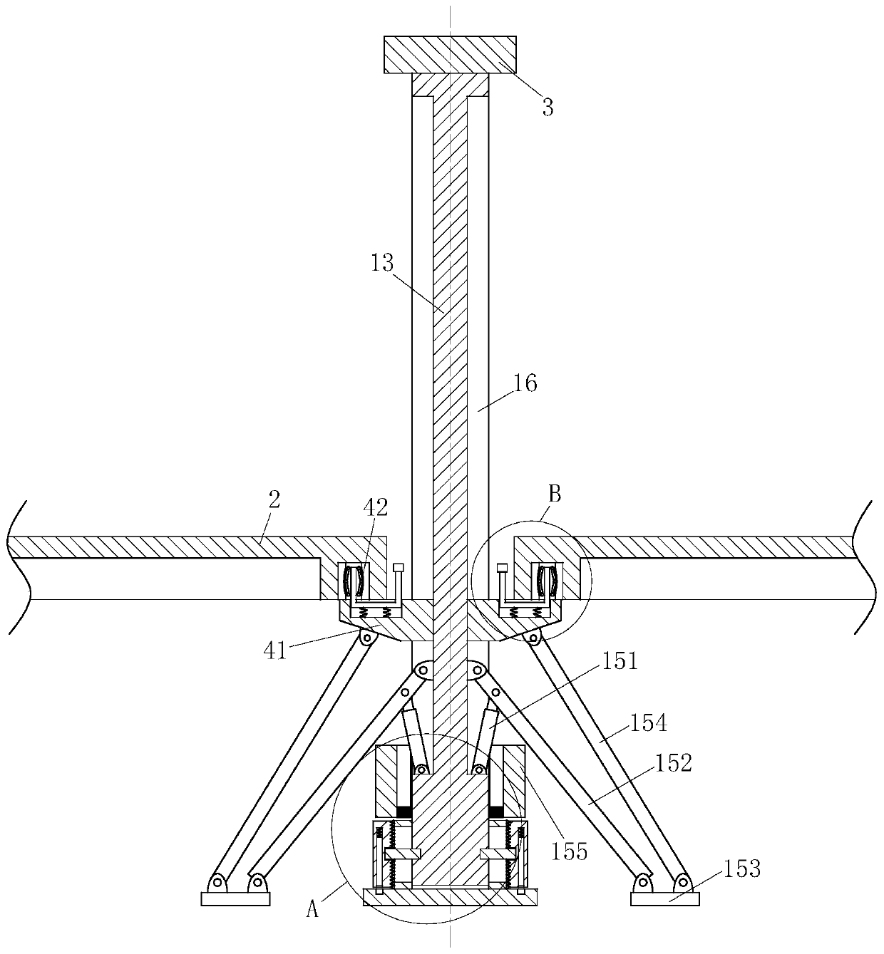 Rapid early removing support for construction engineering