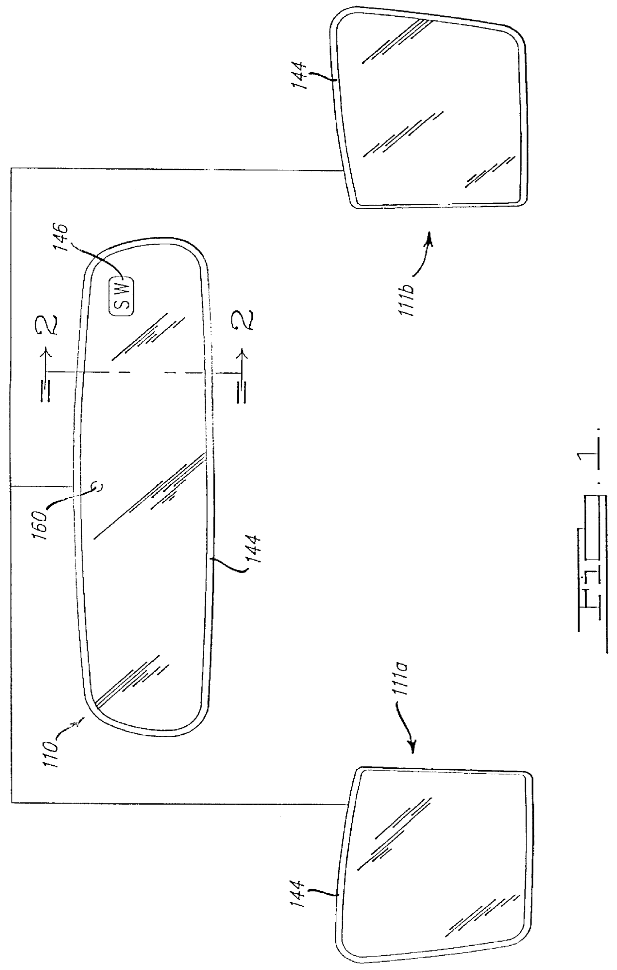 Electrochromic mirror with two thin glass elements and a gelled electrochromic medium